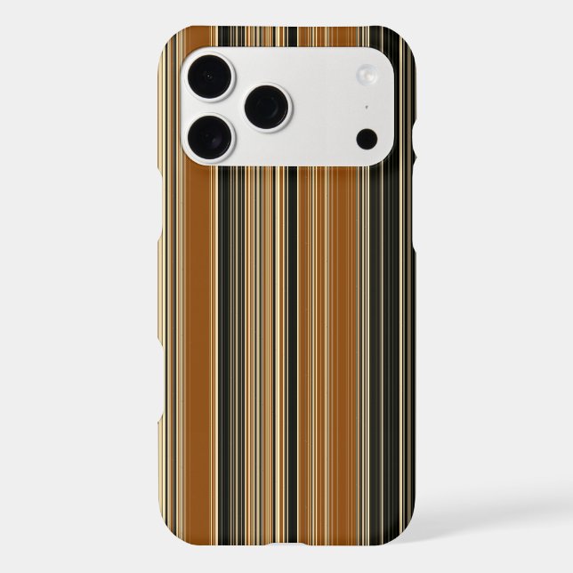 Saddle Brown and Black Striped Pattern (Back)