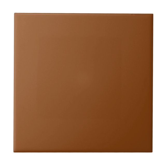 Saddle Brown Solid Color Tile (Front)
