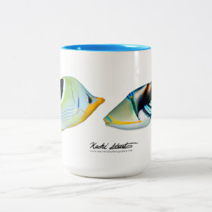 Saddle Butterflyfish and Lagoon Triggerfish mug