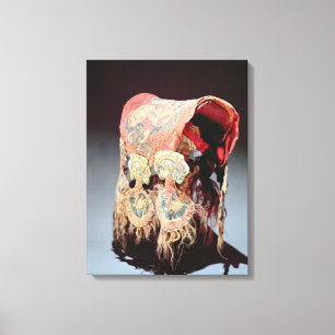 Saddle Cover with griffins attacking goats Canvas Print