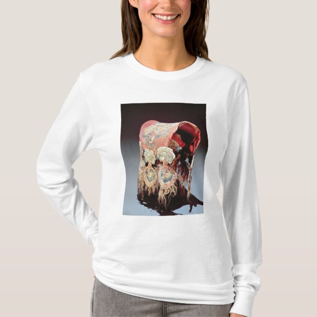 Saddle Cover with griffins attacking goats T-Shirt (Front)