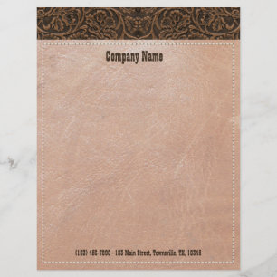 Saddle Leather Customised Letterhead