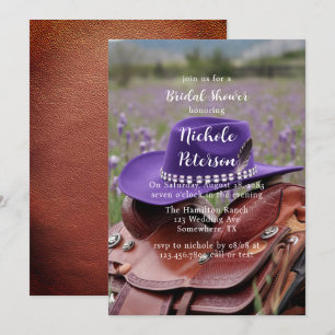 Saddle on the Fence with Hat Bridal Shower Invitation