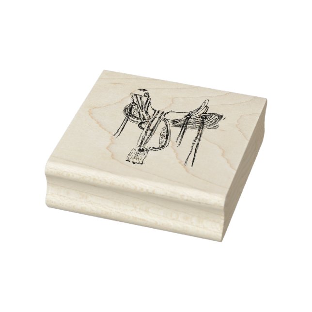Saddle Rubber Stamp (Stamp)