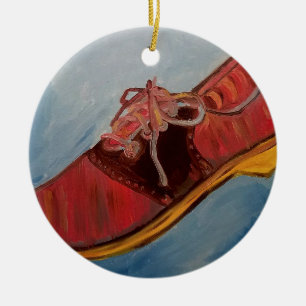 Saddle Shoe Ceramic Tree Decoration