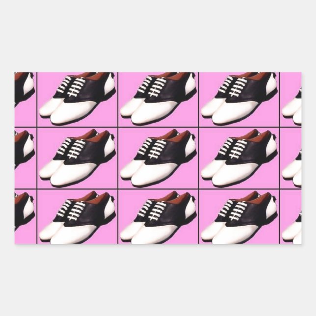 Saddle Shoes 1950 Rectangle Stickers (Front)