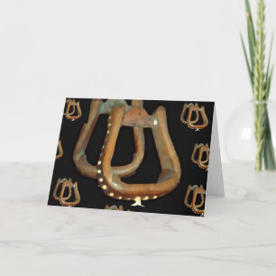SADDLE STIRRUPS GREETING CARD