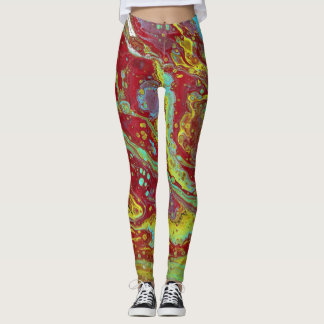 Saddle Up 3 Free Form Psychedelic Leggings