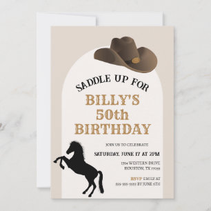Saddle Up Country Birthday Invitation 