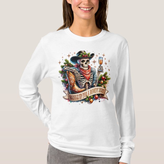 Saddle Up For A Rowdy 2025 T-Shirt (Front)