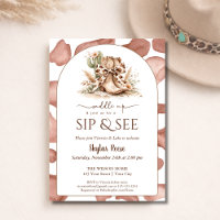 Saddle Up Rustic Western Sip And See Arched