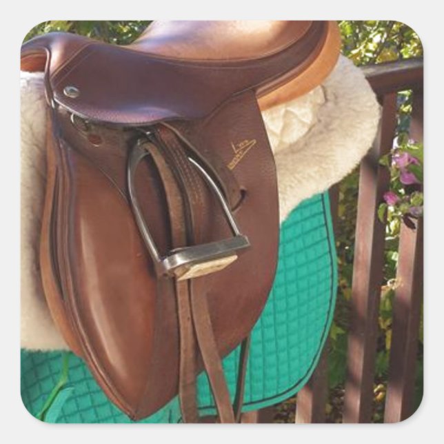 Saddle Up Square Sticker (Front)