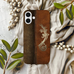 Saddle Up Tan Faux Leather iPhone 16 Plus Case