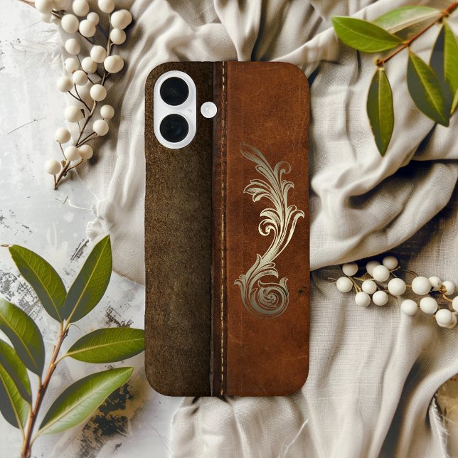 Saddle Up Tan Faux Leather Case-Mate iPhone Case (Creator Uploaded)