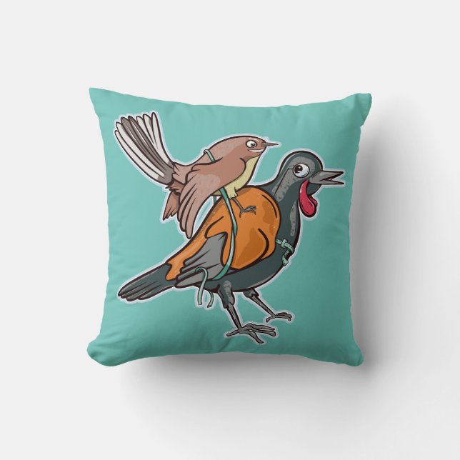Saddleback and fantail cushion (Front)