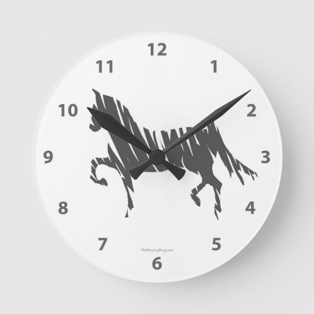 Saddlebred Art Round Clock (Front)