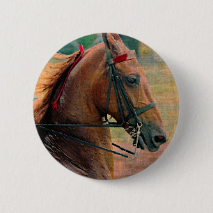 Saddlebred Faux Painting 6 Cm Round Badge