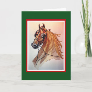 Saddlebred Horse Christmas Card