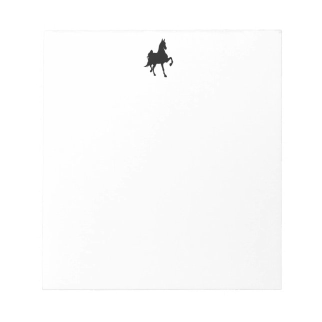 Saddlebred Silhouette Notepad (Front)