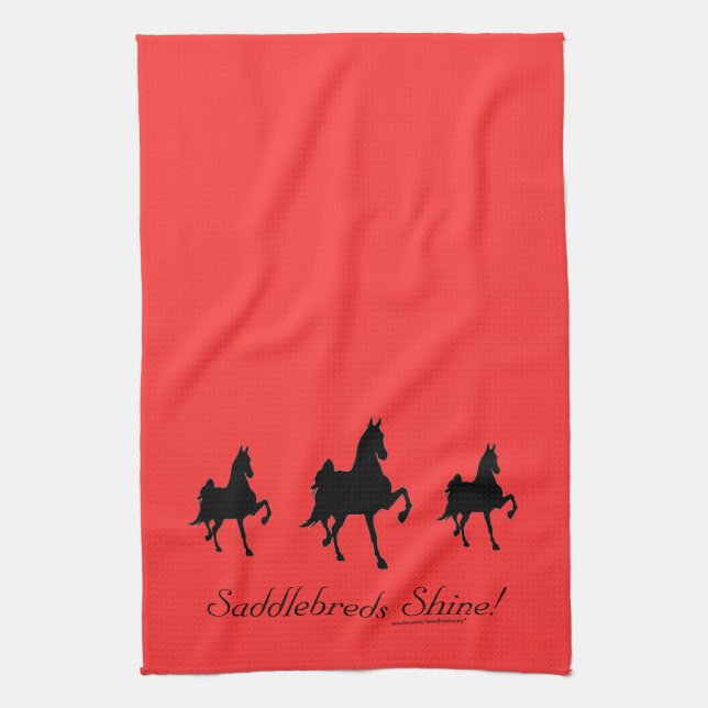 Saddlebreds Shine Tea Towel (Vertical)