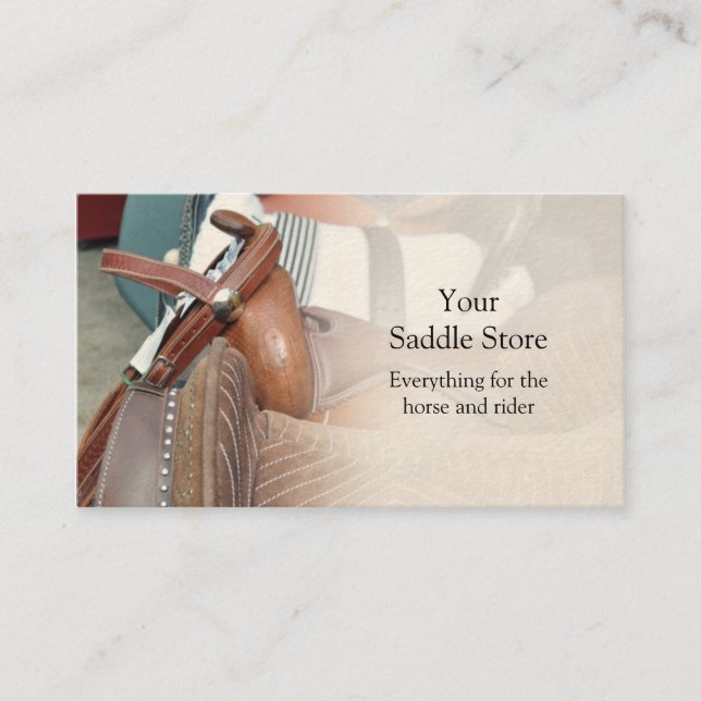 Saddlery business card (Front)