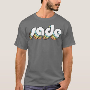 Sade Retro Rainbow Typography Faded Style T-Shirt