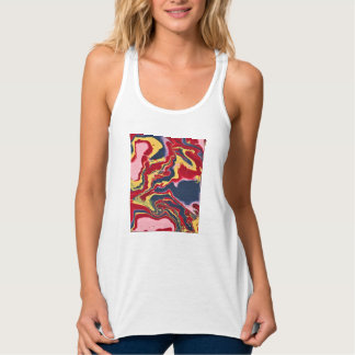 Sadie 1 Crazy Colourful Abstract Tank Top