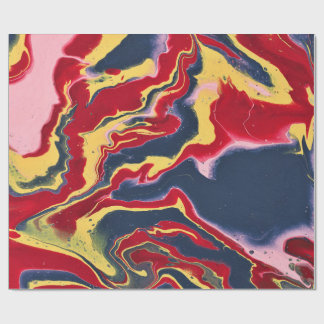 Sadie 1 Crazy Colourful Abstract Wrapping Paper