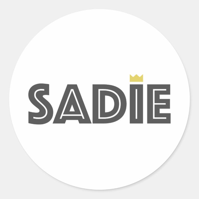 Sadie Classic Round Sticker (Front)