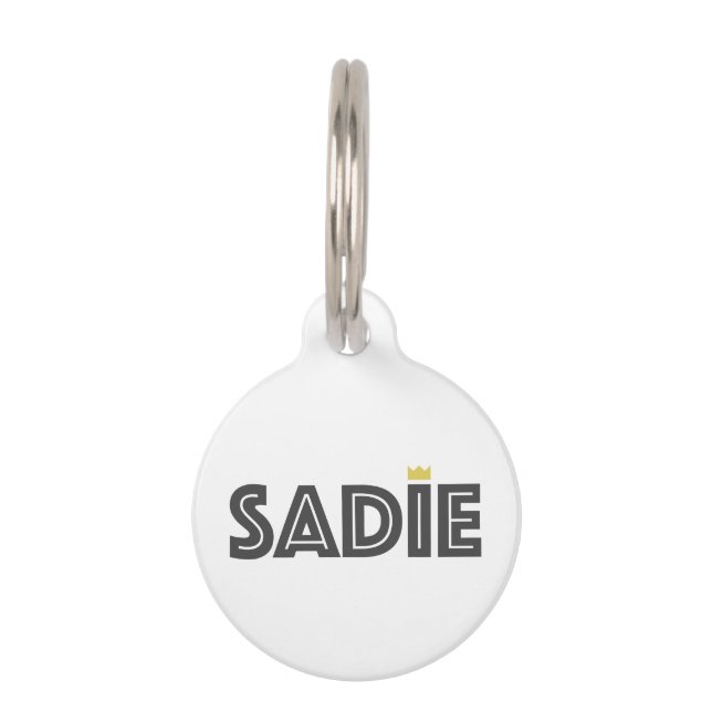 Sadie Pet Tag (Front)
