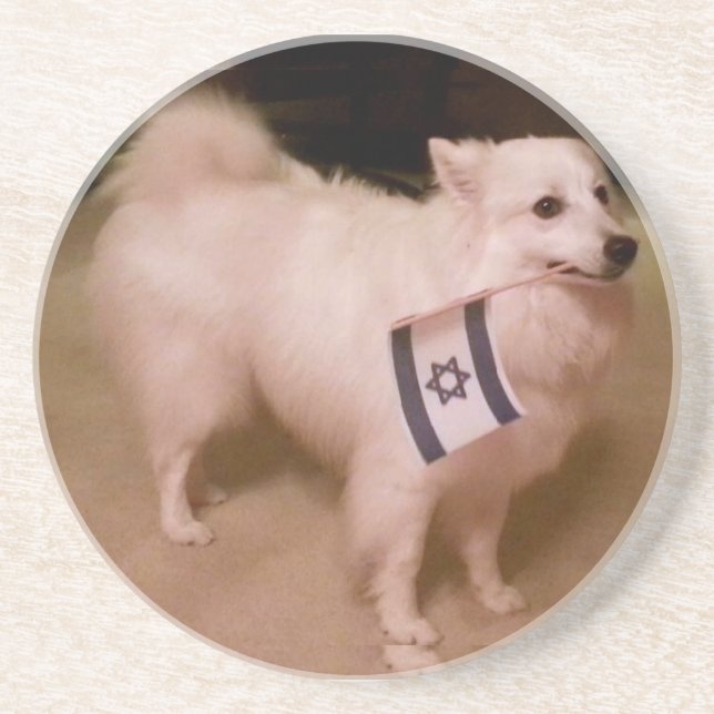 Sadie the Jewish Dog Coaster (Front)
