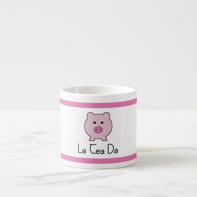 Sadie the Pink Pig | Tea Set Cup (Front)