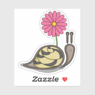 Sadie the Snail Contour Sticker