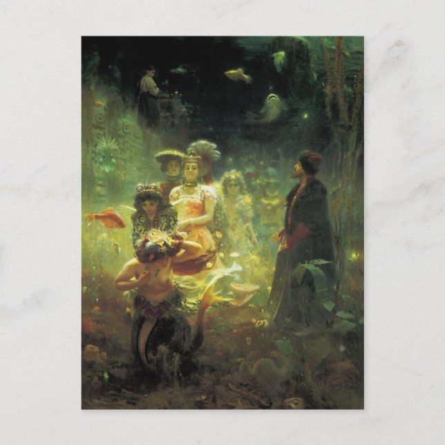 Sadko in the Underwater Kingdom by Ilya Repin Postcard (Front)