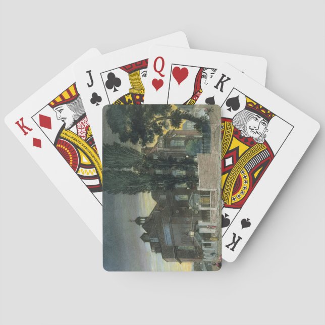 Sadler's Wells, 1826 (coloured engraving) Playing Cards (Back)