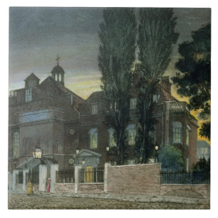 Sadler's Wells, 1826 (coloured engraving) Tile