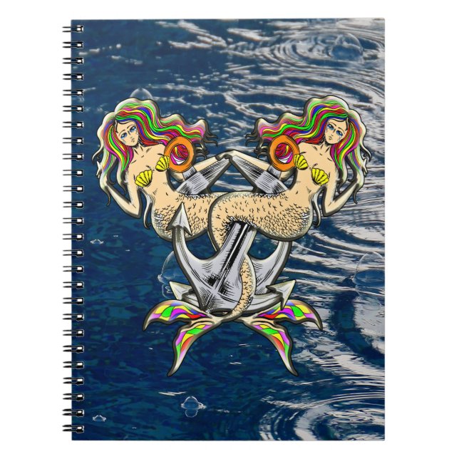 Sadly mermaids at anchor notebook (Front)