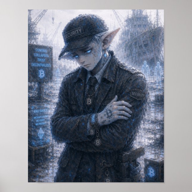 Sadness / Security Guard / Abandoned Harbour Poster (Front)