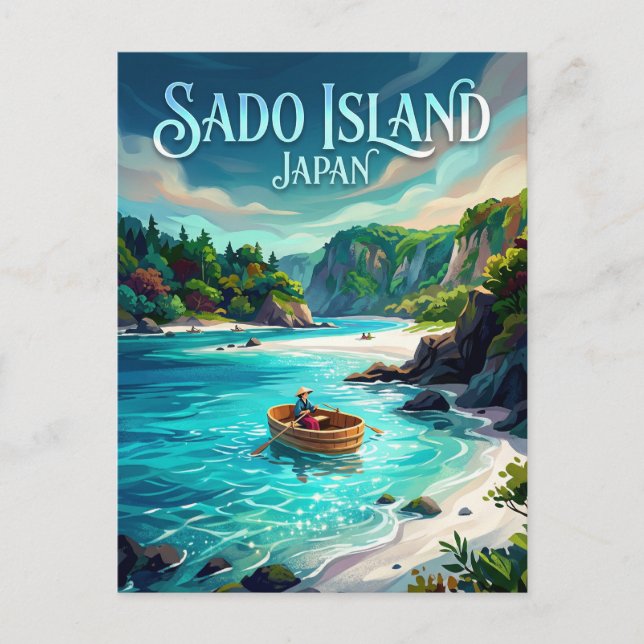 Sado Island Japan Postcard (Front)