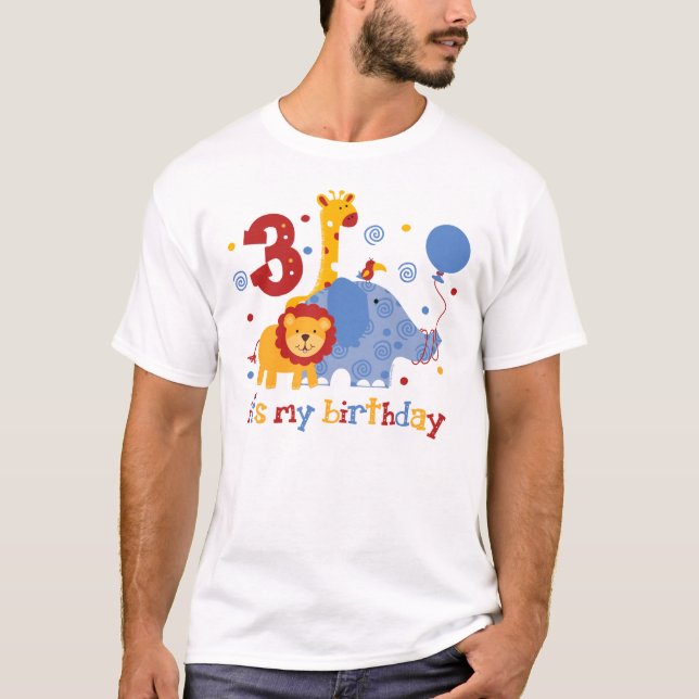 Safari 3rd Birthday T-Shirt (Front)