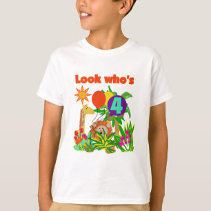Safari 4th Birthday Tshirts and Gifts