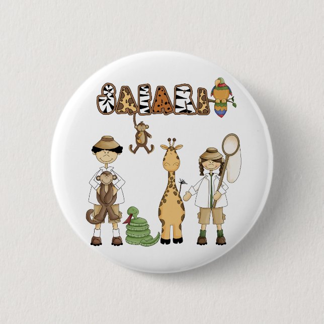 Safari 6 Cm Round Badge (Front)