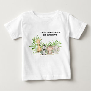 Safari Adventure 1st Birthday Baby T-Shirt