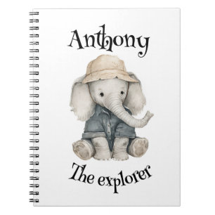 Safari Adventure Babies Cute Watercolour Animals Notebook