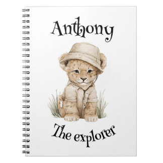 Safari Adventure Babies | Cute Watercolour Animals Notebook