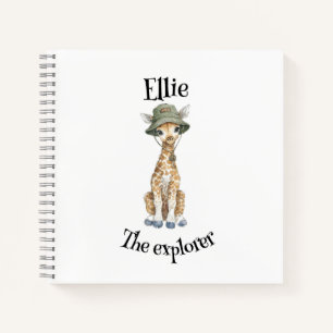 Safari Adventure Babies Cute Watercolour Animals Notebook