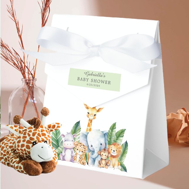 Safari Adventure Baby Shower Favour Box (Creator Uploaded)