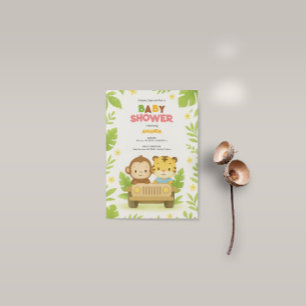 Safari Adventure Baby Shower Invitation