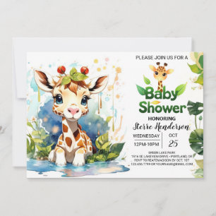 Safari Adventure Baby Shower Invitation