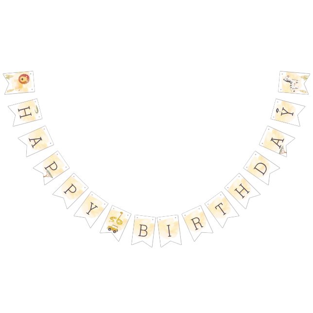 Safari adventure birthday party Gift Bag Bunting (All)